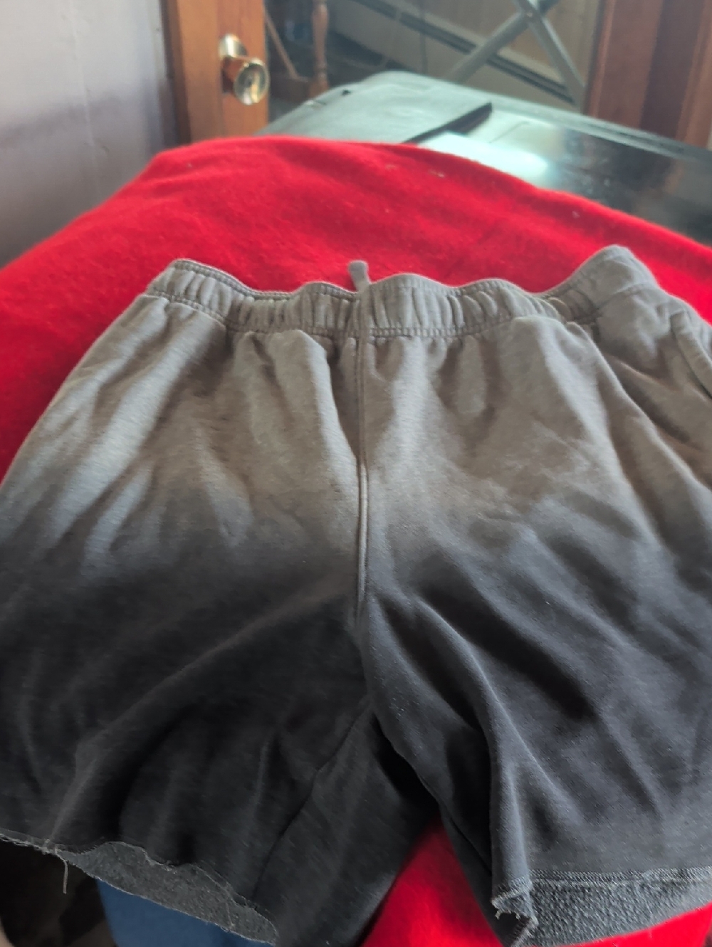 Champion Light Grayto Blue Fleece Lounge Shorts